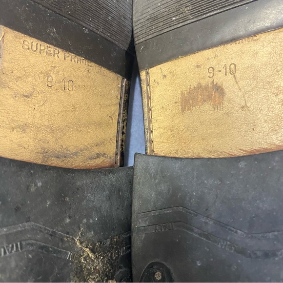 Allen Edmonds Men’s Sanford Dress Shoes Size 10 Leather Italy Black Heel Plates - Picture 13 of 14